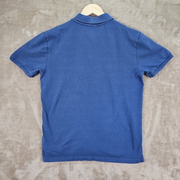 Gap All Day Pique Polo Shirt Golf Blue Outdoor Short Sleeve Men's Size M Casual - Picture 2 of 10